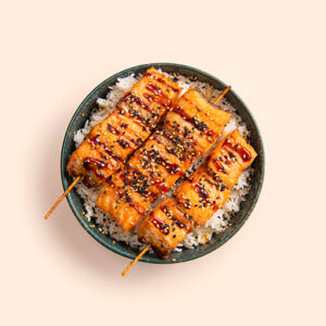 174. DONBURI YAKISAKE-DON(SALMON EN SALSA TERIYAKI,SESAMO Y ARROZ)